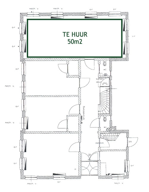 Plattegrond begane grond - Ondernemershuys Oldambt